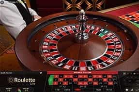 A French Roulette live croupier table.