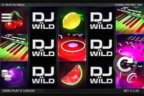 The music-themed reels of the DJ Wild slot game