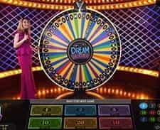 The Dream Catcher money wheel game.
