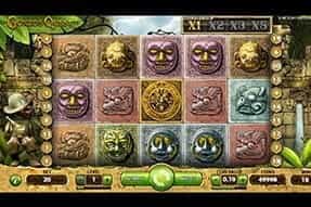An in-game view of the Gonzo’s Quest slot from NetEnt.