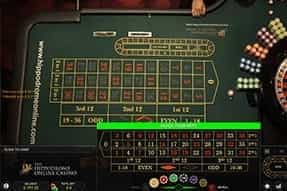 Live roulette streamed from the Hippodrome Grand Casino in London.