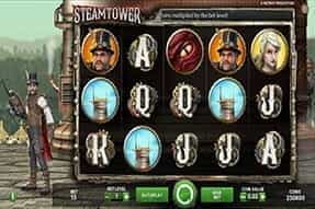 Steam Tower slot, available on Karamba