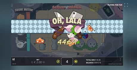 A special feature triggered in the Kitchen Drama Sushi Mania slot from Nolimit City