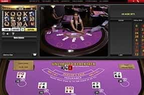 Unlimited Blackjack with live dealers at Ladbrokes casino