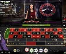 Image of a live roulette game at the bet-at-home casino.