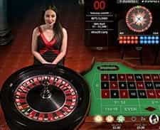 Image of a live roulette game at the Betsafe casino.