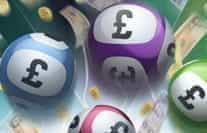 Lottery balls in different colours
