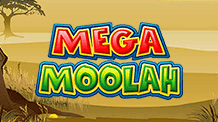 The Mega Moolah slot game logo.