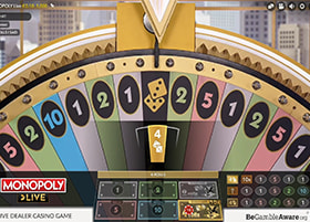 MONOPOLY Live's Four Roll Bonus