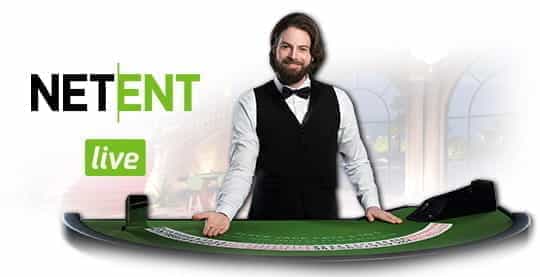 A live casino dealer from NetEnt.