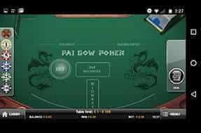 Image of mobile version of Pai Gow Poker 