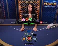 Power Blackjack live dealer game at PlayOJO