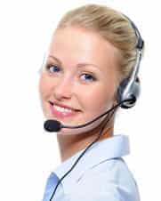 A customer support agent at an online casino.