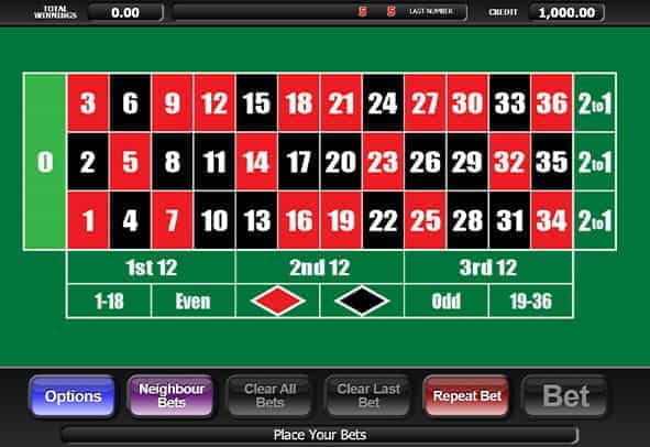 roulette play for free online