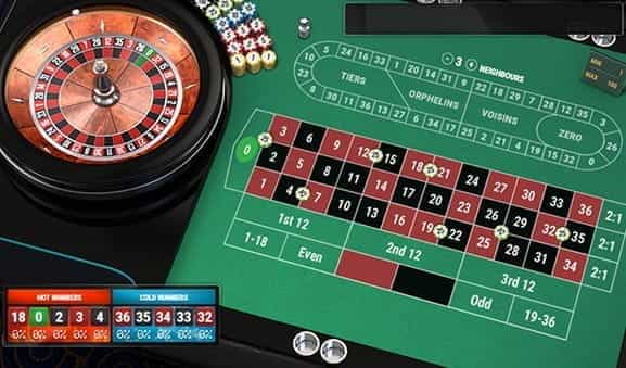 An in-game image of the European Roulette Pro Game from Play'n GO