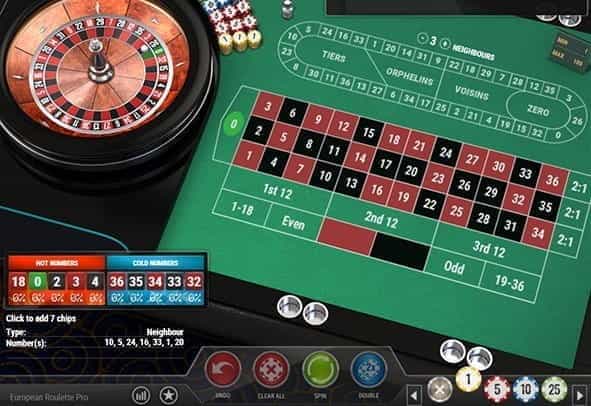 Free demo of the European Roulette Pro game from Play'n GO.