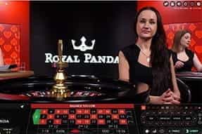 A roulette live table at Royal Panda.