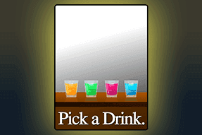 The Second Bonus Game Involves 4 Pub Drinks of Different Colours