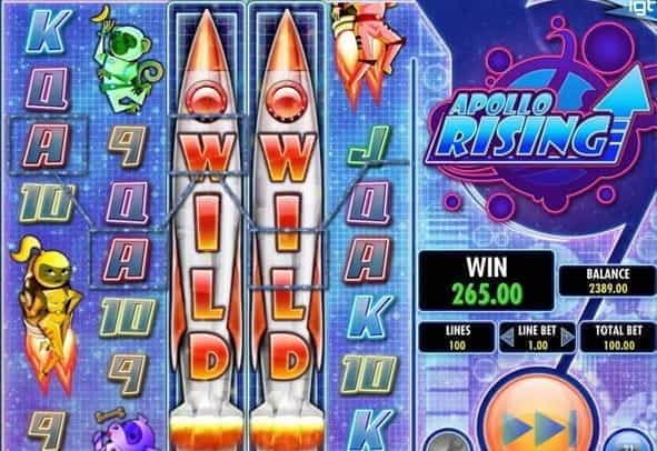 Play a free version of Apollo Rising from IGT - spin for free to test out the game