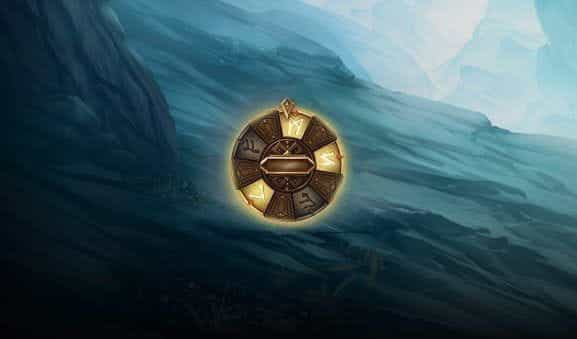 The Viking Runecraft opening screen with an amulet game logo
