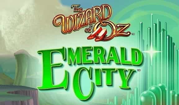 Opening screen of The Wizard of Oz Road to Emerald City Slot from Scientific Games