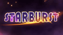 The logo for the Starburst slot game