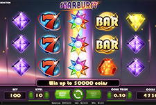 Starburst slot at the Rialto Casino