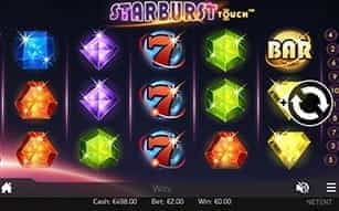 Starburst slot features on the Mr Green mobile app