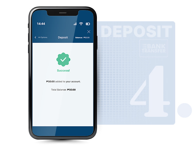 Bank Transfer Deposit Confirmation Page