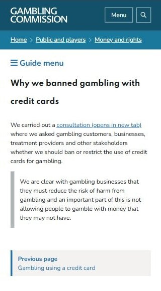 Why the UKGC banned gambling with credit cards