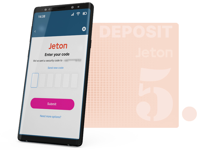 Jeton Deposit Confirmation Page