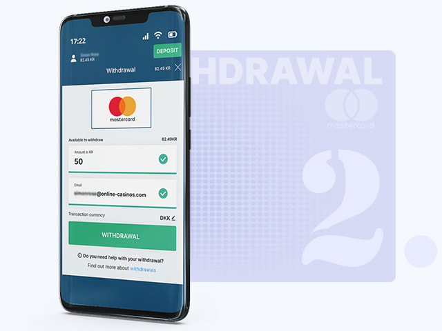 Select the Withdrawal Amount