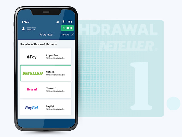 Choose Neteller for Withdrawal