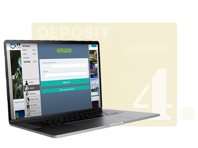 Neteller Log in Screen