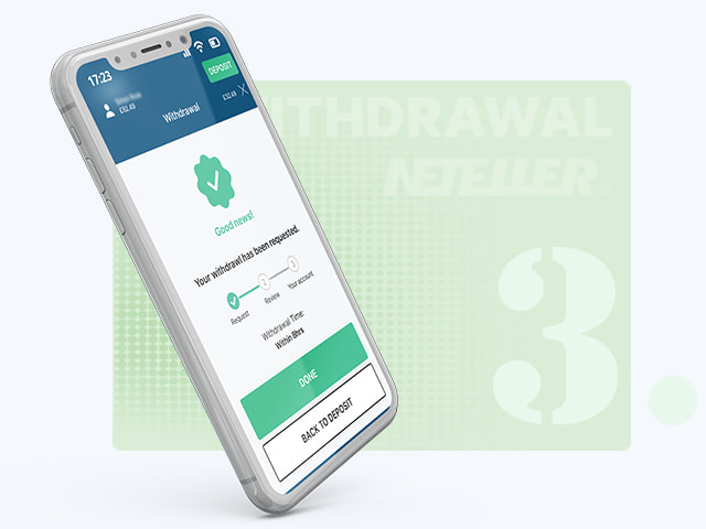 Confirming a Withdrawal Transaction via Neteller