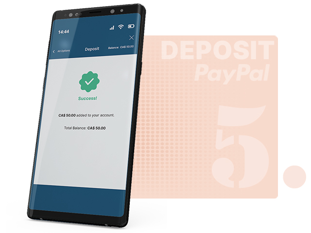 PayPal Deposit Confirmation Page