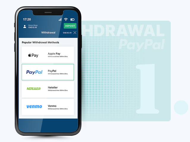 Choose PayPal for Withdrawal