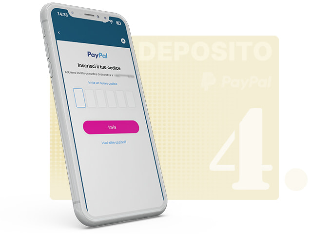 Schermata di accesso di PayPal