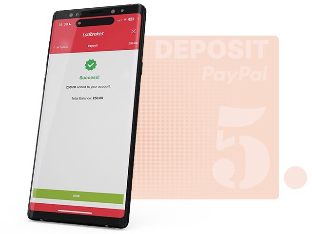 PayPal Deposit Confirmation Page