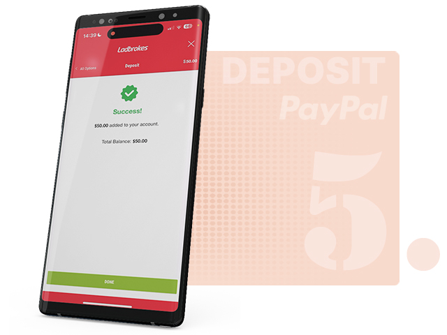 PayPal Deposit Confirmation Page