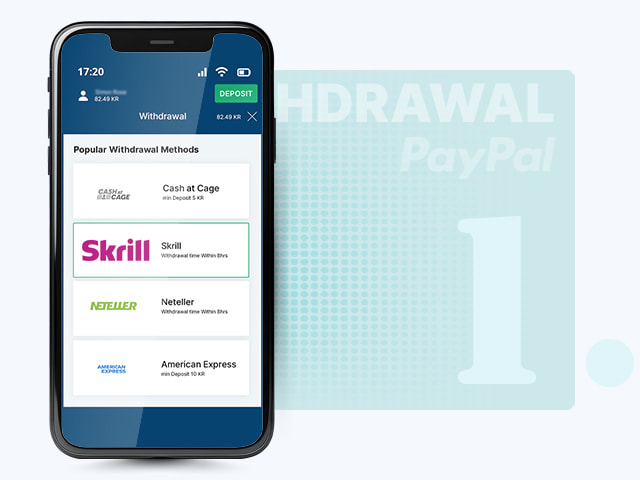 Choosing Skrill for withdrawals