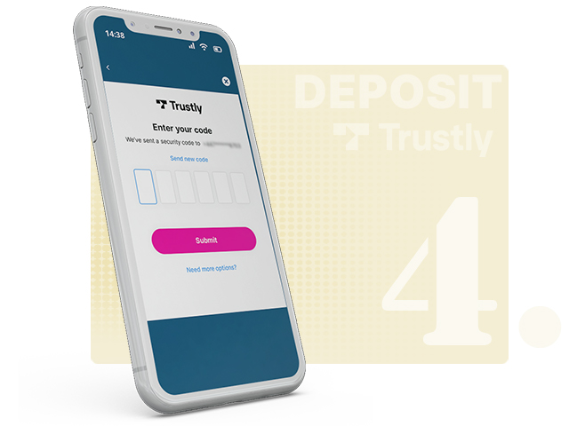  Trustly Log in Screen