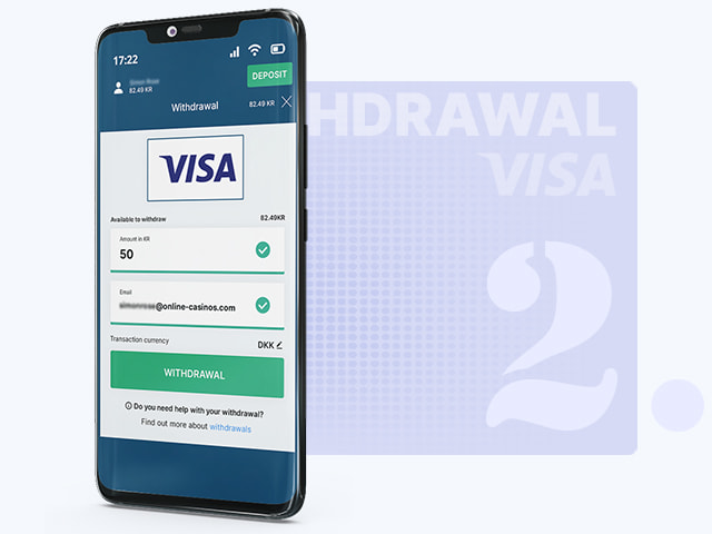 Selecting Withdrawal Amount