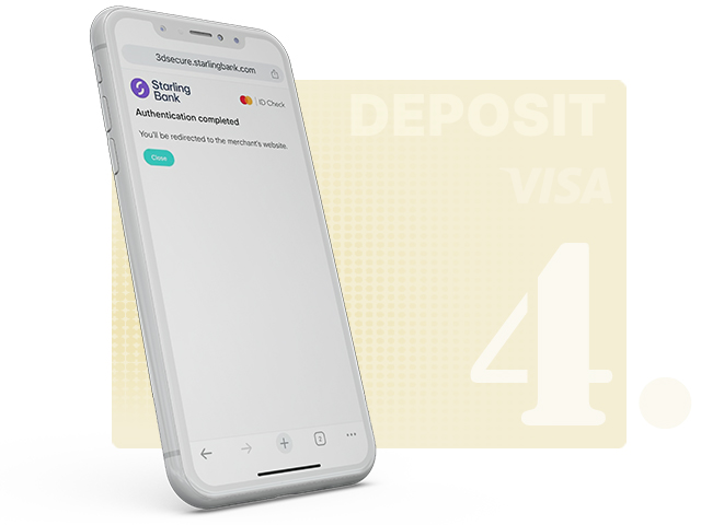 Visa Deposit Confirmation Page