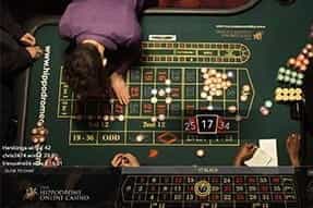 A Hippodrome Grand roulette game at the Unibet live casino.