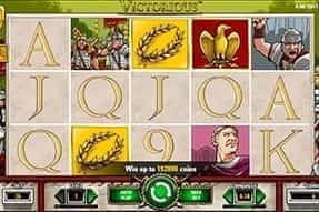 Image of the Victorious slot game on a mobile device.