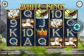The White King slot game available on the William Hill casino mobile app.