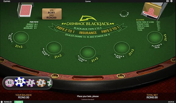 Joacă Blackjack Cashback la eFortuna Casino – reguli de joc și mod demo integrat