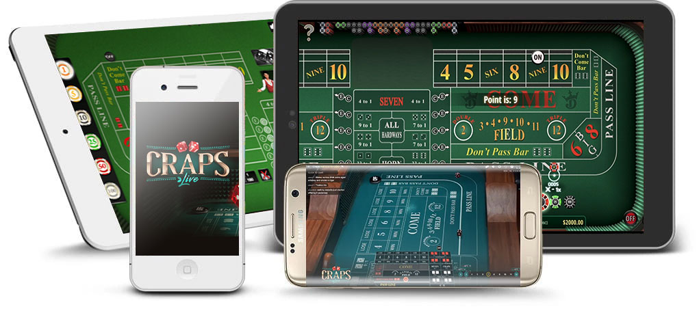 Craps online pe dispozitive mobile și în aplicații