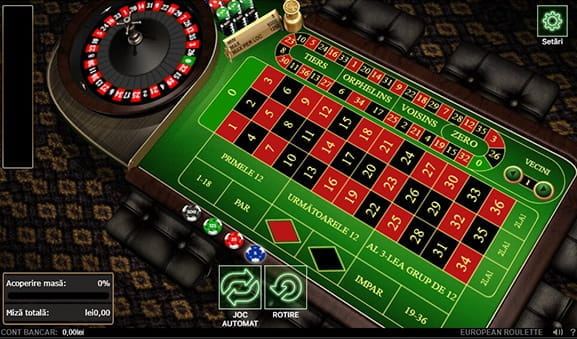 Joacă ruleta europeană pe net